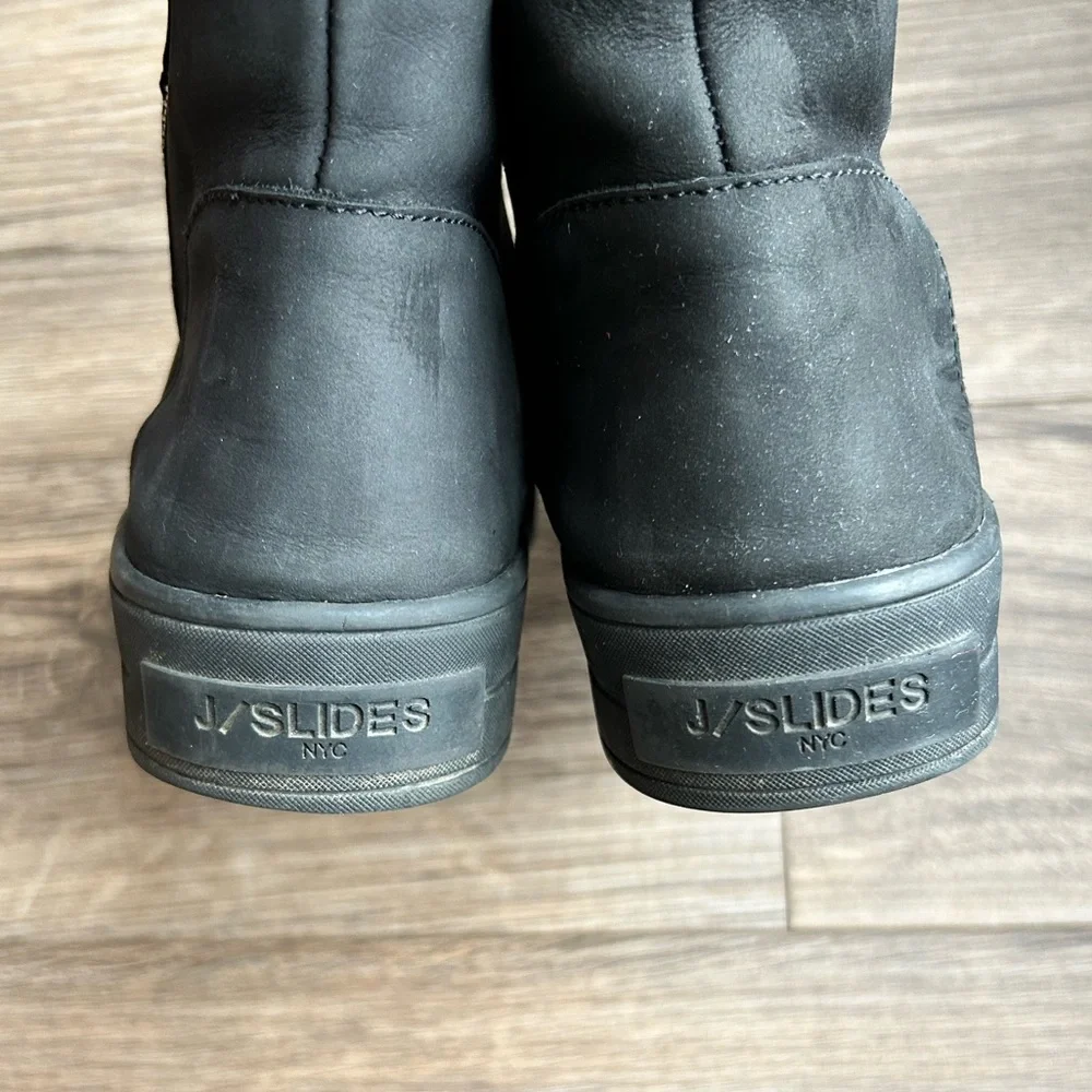 J/Slides Henley Platform Leather Boots | 8 - Picture 9 of 15